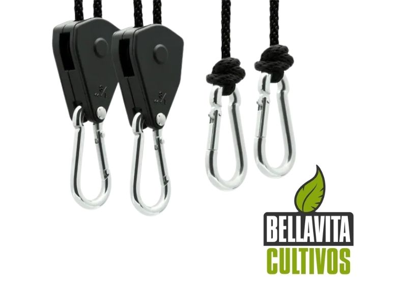 Poleas Bellavita Cultivo Indoor 68 Kg. 2 Unidades
